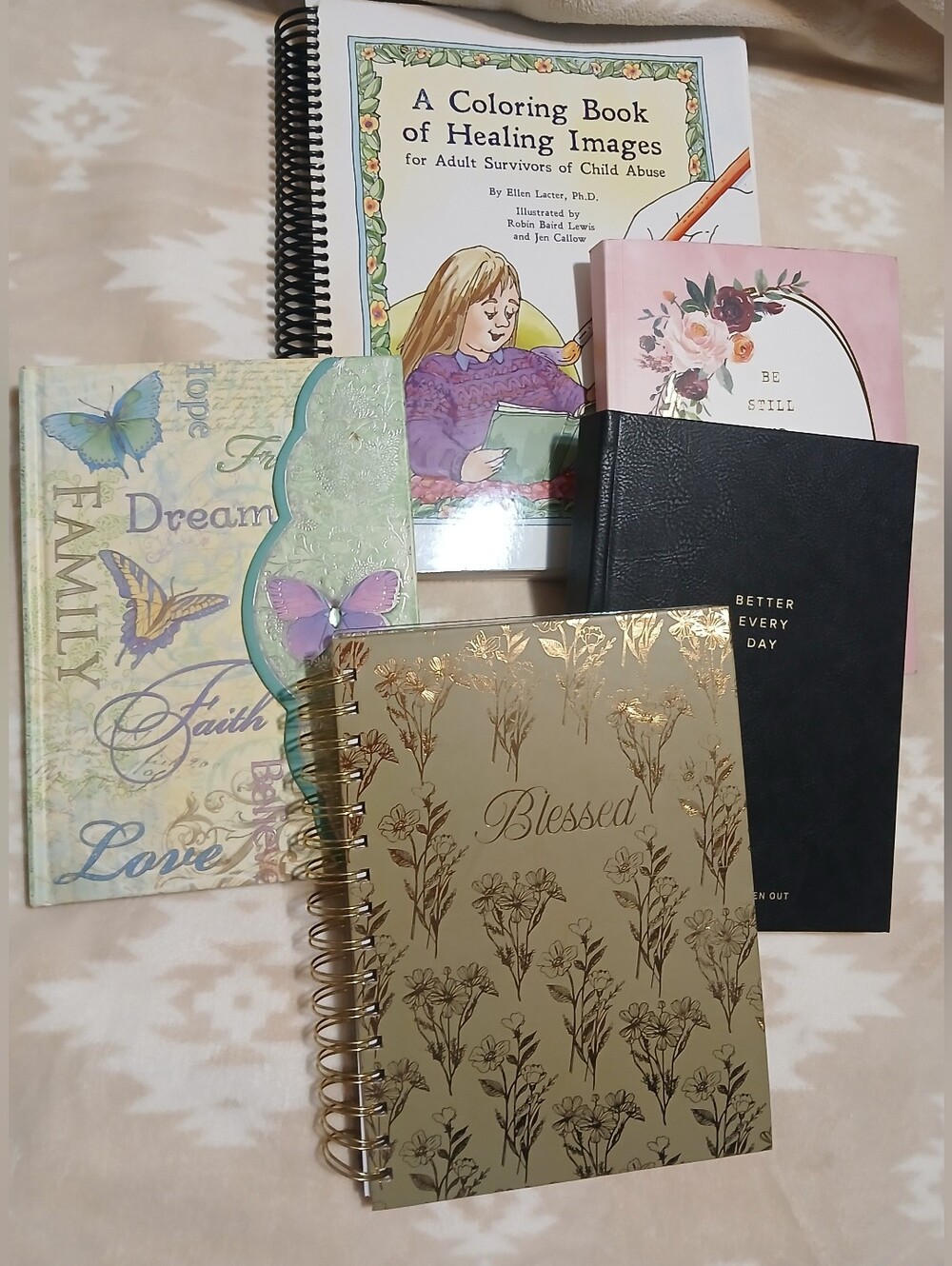 Collection Of Journals & A Coloring Book About Spiritual Reflection & Relaxation